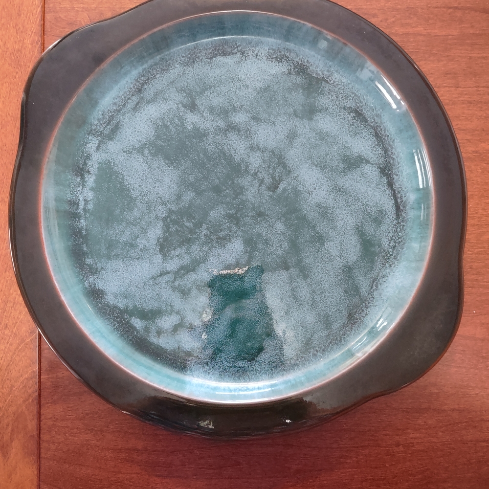 Blue Mountain pottery, Elegant Blue Ceramic Plate